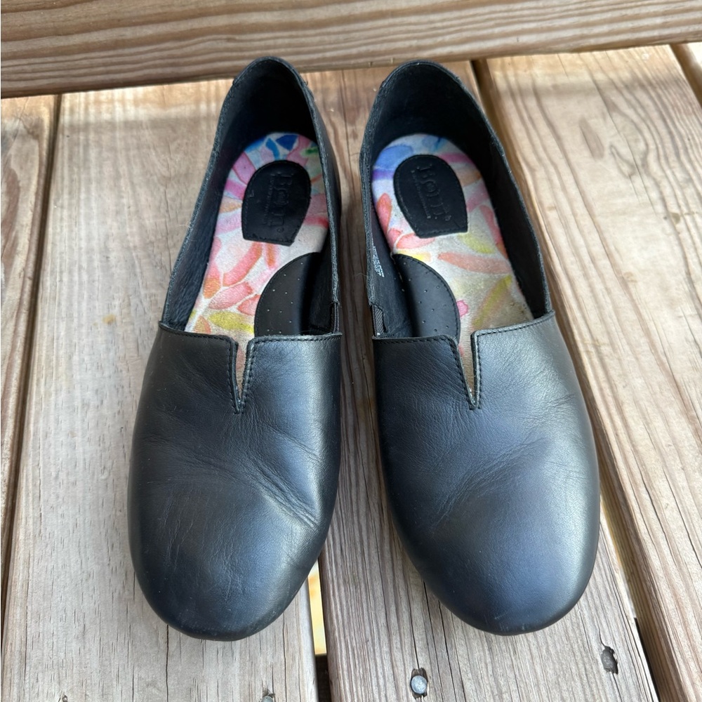 Born Black Leather Women's Loafers